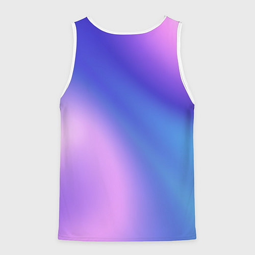 Мужская майка без рукавов Color multicolored gradient / 3D-Белый – фото 2