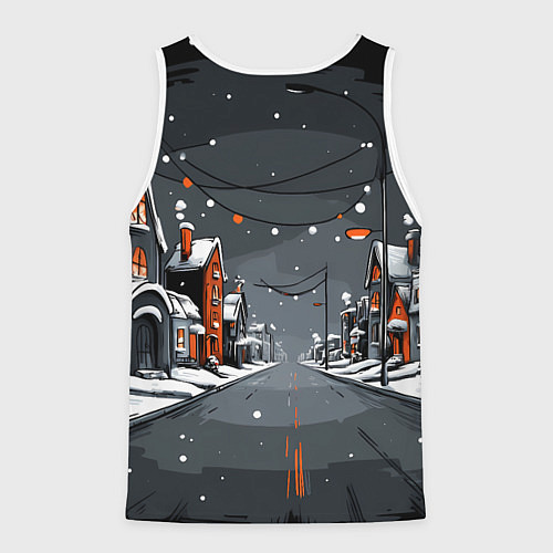 Мужская майка без рукавов Новогодняя лошадка 2026 год / 3D-Белый – фото 2