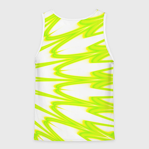 Мужская майка без рукавов Color neon green / 3D-Белый – фото 2
