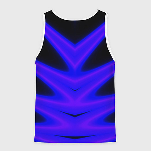 Мужская майка без рукавов Color neon blue / 3D-Белый – фото 2