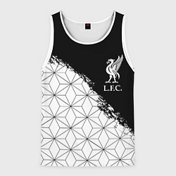 Майка-безрукавка мужская Liverpool краски текстура геометрия, цвет: 3D-белый