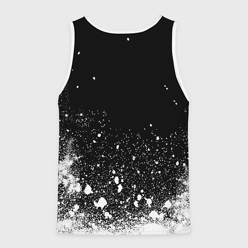 Мужская майка без рукавов Ювентус всплеск белых красок / 3D-Белый – фото 2