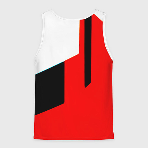 Мужская майка без рукавов Арсенал геометрия спорт / 3D-Белый – фото 2