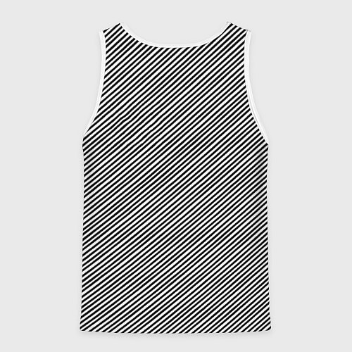 Мужская майка без рукавов Ювентус спорт линии / 3D-Белый – фото 2