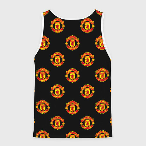 Мужская майка без рукавов Manchester United Pattern / 3D-Белый – фото 2