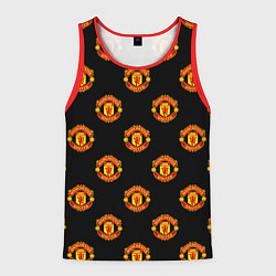 Майка-безрукавка мужская Manchester United Pattern, цвет: 3D-красный