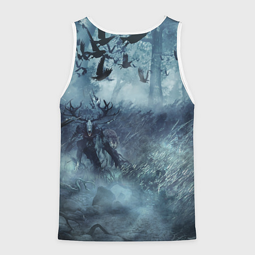 Мужская майка без рукавов Амулет Ведьмака / 3D-Белый – фото 2