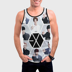Майка-безрукавка мужская EXO Boys, цвет: 3D-черный — фото 2