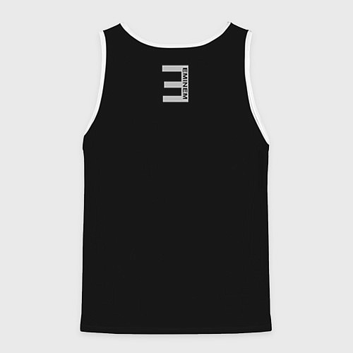 Мужская майка без рукавов Eminem Fuck / 3D-Белый – фото 2