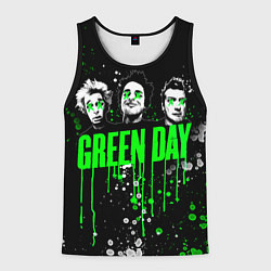 Майка-безрукавка мужская Green Day: Acid Colour, цвет: 3D-черный