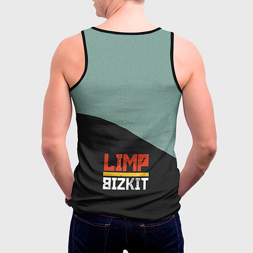 Мужская майка без рукавов Limp Bizkit: Faith Face / 3D-Черный – фото 4
