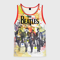 Майка-безрукавка мужская The Beatles: Colour Spray, цвет: 3D-красный