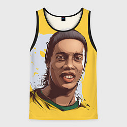 Майка-безрукавка мужская Ronaldinho Art, цвет: 3D-черный