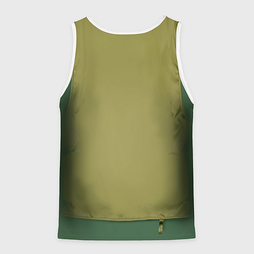 Мужская майка без рукавов Жилетка рыбака / 3D-Белый – фото 2