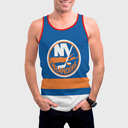 Майка-безрукавка мужская New York Islanders, цвет: 3D-красный — фото 2