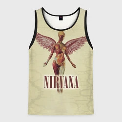 Майка-безрукавка мужская Nirvana Angel, цвет: 3D-черный