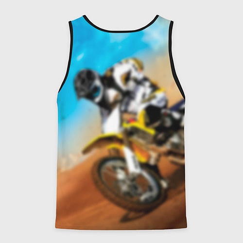 Мужская майка без рукавов Эндуро / 3D-Черный – фото 2