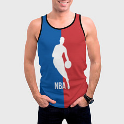 Майка-безрукавка мужская Эмблема NBA, цвет: 3D-черный — фото 2