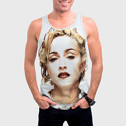 Майка-безрукавка мужская Мадонна, цвет: 3D-белый — фото 2