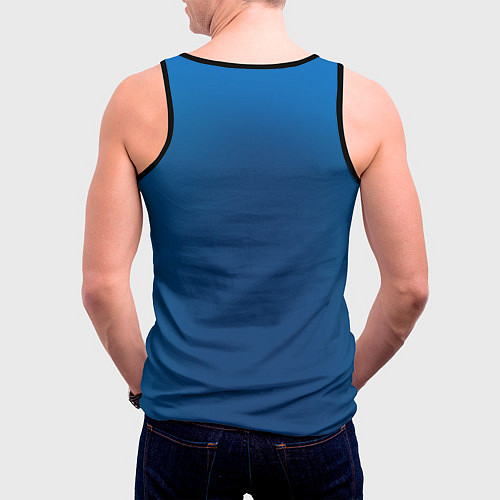 Мужская майка без рукавов Капитан Россия / 3D-Черный – фото 4