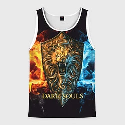 Майка-безрукавка мужская Dark Souls: Lion Shield, цвет: 3D-белый
