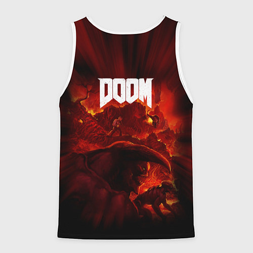 Мужская майка без рукавов DOOM: 2016 / 3D-Белый – фото 2