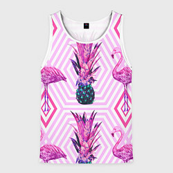 Мужская майка без рукавов Ананасы 12