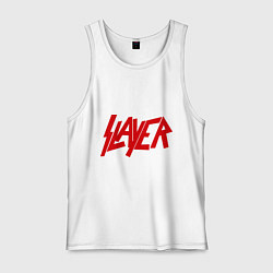 Майка мужская хлопок Slayer, цвет: белый