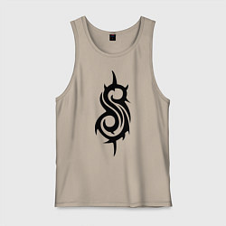 Майка мужская хлопок Slipknot, цвет: миндальный