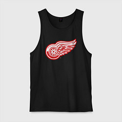 Майка мужская хлопок Detroit Red Wings, цвет: черный