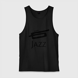 Майка мужская хлопок Jazz, цвет: черный