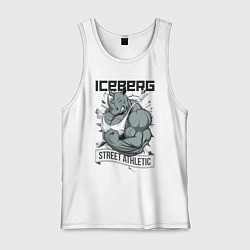 Майка мужская хлопок Rhino 2 | Iceberg, цвет: белый