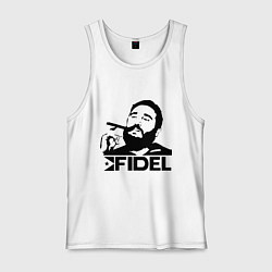 Майка мужская хлопок FIdel, цвет: белый