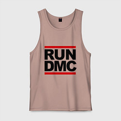 Майка мужская хлопок Run DMC, цвет: пыльно-розовый