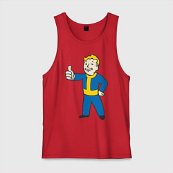 Майка мужская хлопок Fallout Boy, цвет: красный