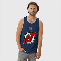 Майка мужская хлопок New Jersey Devils: Kovalchuk 17, цвет: тёмно-синий — фото 2