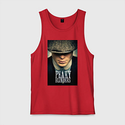 Майка мужская хлопок Peaky Blinders, цвет: красный