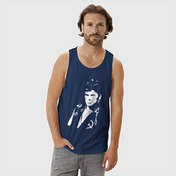 Майка мужская хлопок Юрий Клинских, цвет: тёмно-синий — фото 2