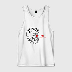 Майка мужская хлопок OLOLO, цвет: белый