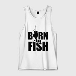 Мужская майка Born to fish