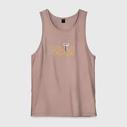 Майка мужская хлопок Evolution of Exercise NEW, цвет: пыльно-розовый