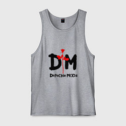 Майка мужская хлопок Depeche Mode Rose, цвет: меланж