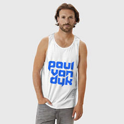 Майка мужская хлопок Paul van Dyk: Filled, цвет: белый — фото 2