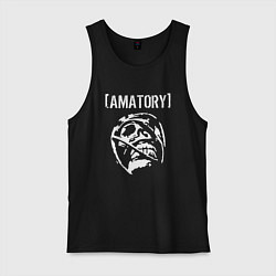 Майка мужская хлопок Amatory, цвет: черный