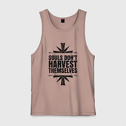 Майка мужская хлопок Harvest Themselves, цвет: пыльно-розовый