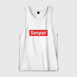 Майка мужская хлопок Senpai Supreme, цвет: белый