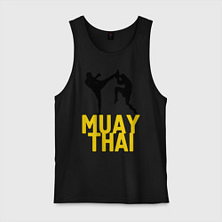 Майка мужская хлопок Muay Thai, цвет: черный