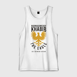 Майка мужская хлопок Khabib: The Eagle, цвет: белый