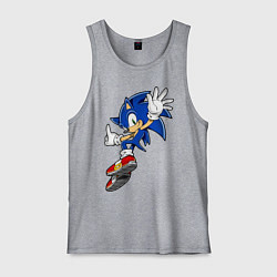 Майка мужская хлопок Sonic, цвет: меланж