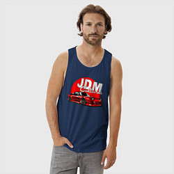 Майка мужская хлопок JDM Culture, цвет: тёмно-синий — фото 2